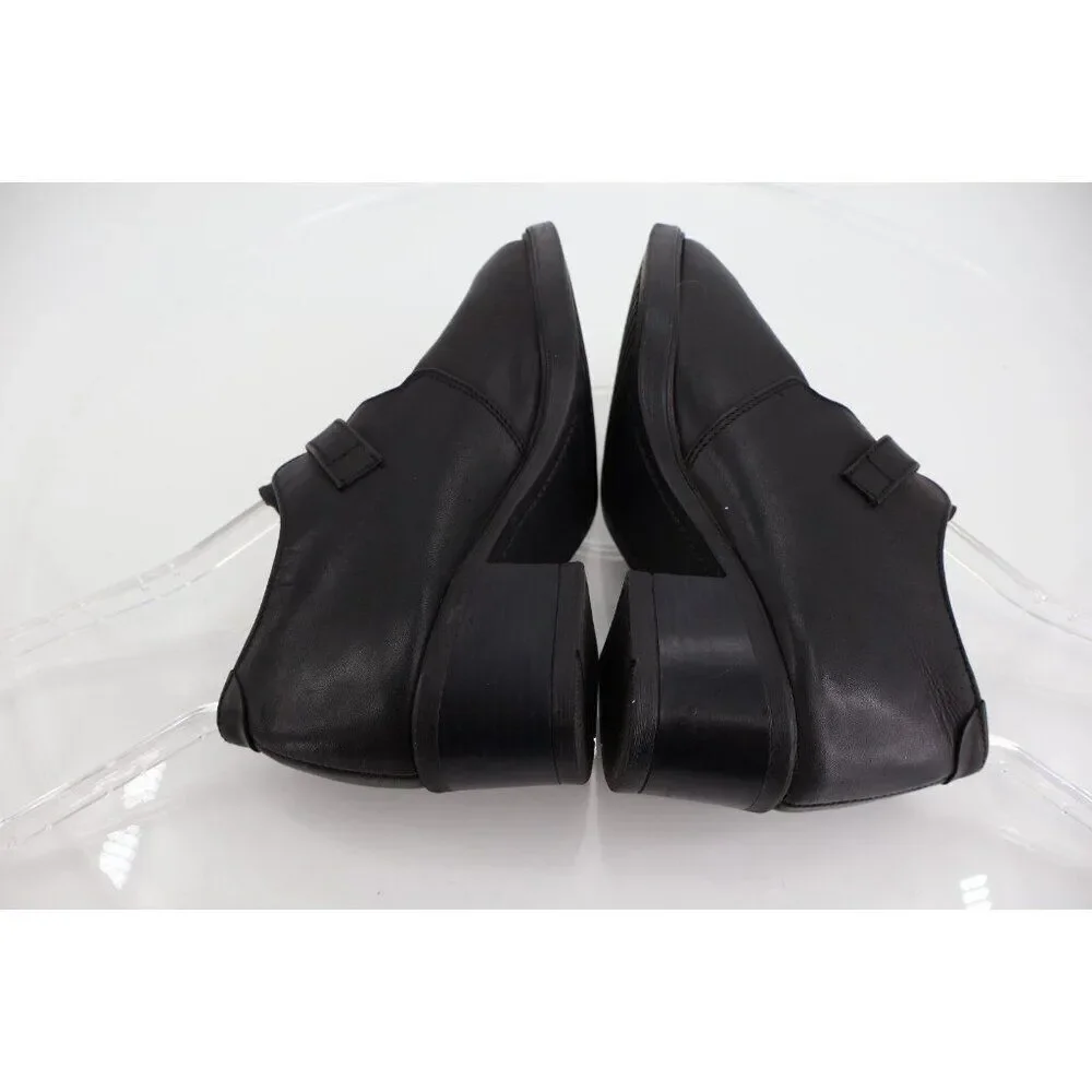 Naot Ankle Booties Women's 6 37 Black Leather Monk Strap Shoes Heels Comfort